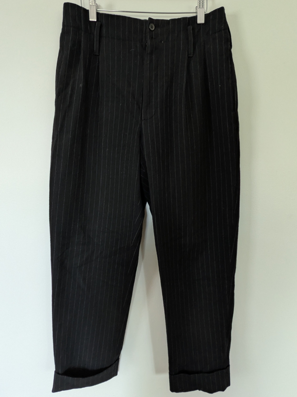 Zara Black Pinstripe Men's Dress Trousers